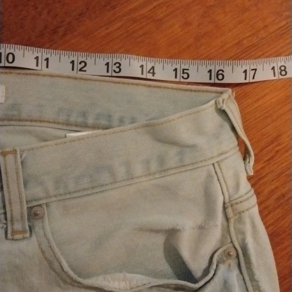 Pacsun mens stacked skinny lightwash distressed jeans. Size 32x 30.